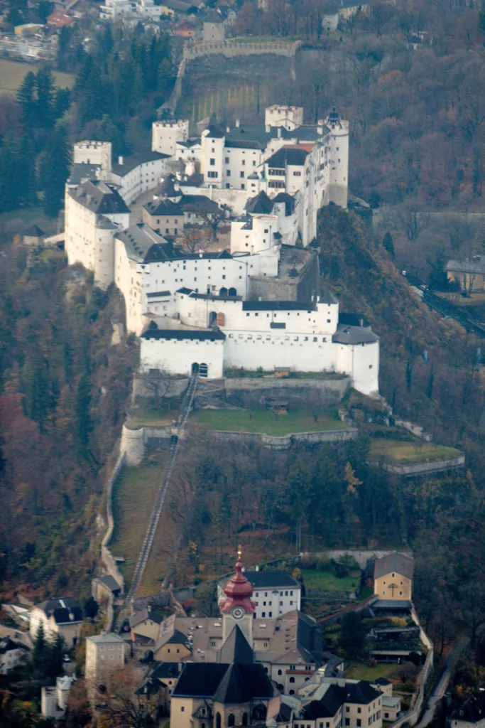Festung Hohensalzburg aerial view 004