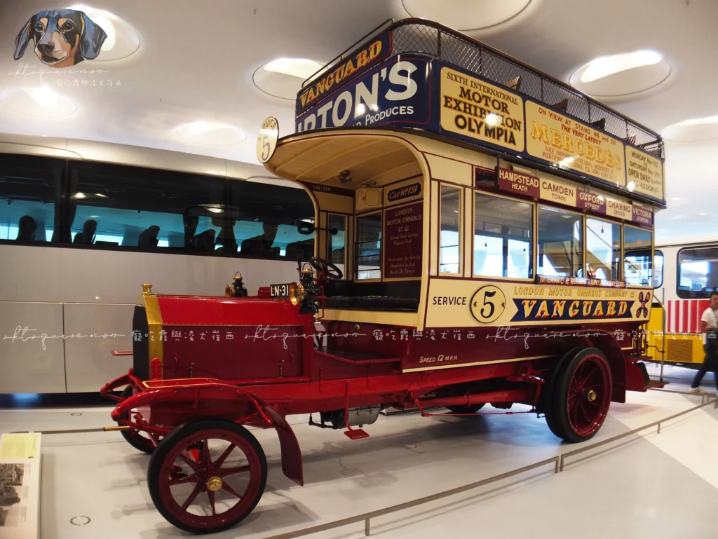  1907 賓士第一台雙層觀光巴士 Milnes Daimler double-decker bus LN-314